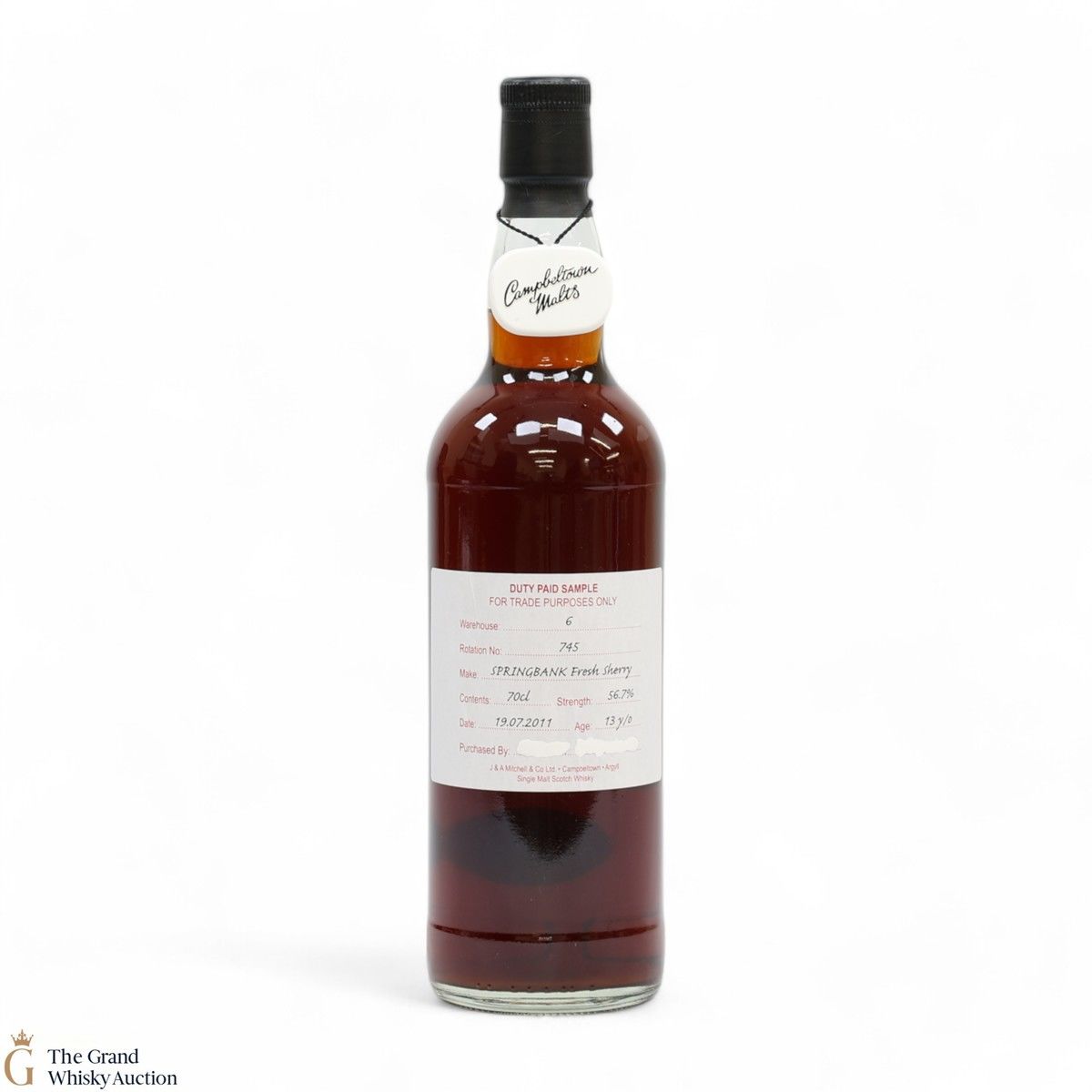 Springbank - 13 Year Old 2011 Fresh Sherry - Duty Paid Sample 56.7%