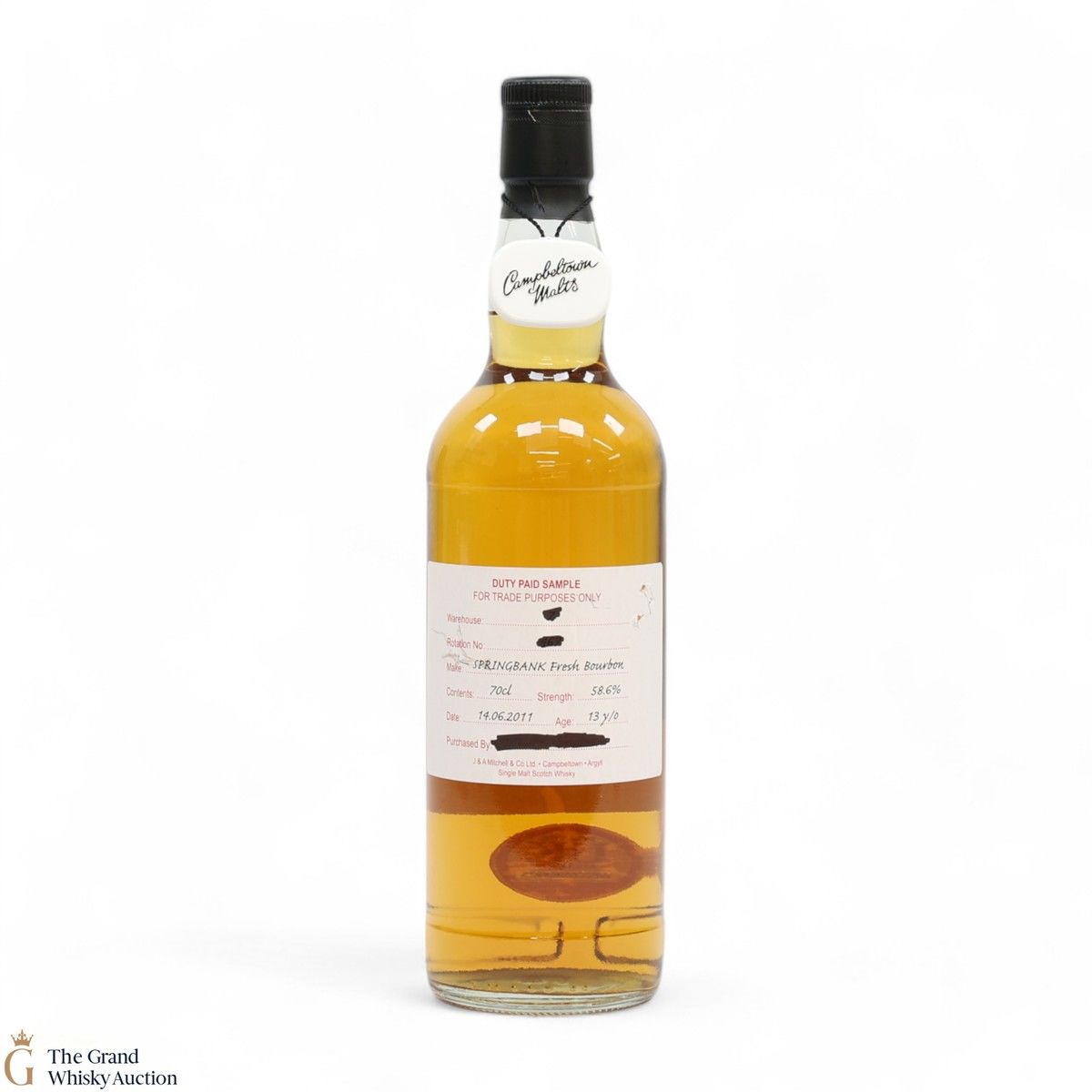Springbank - 13 Year Old 2011 Fresh Bourbon - Duty Paid Sample 58.6%