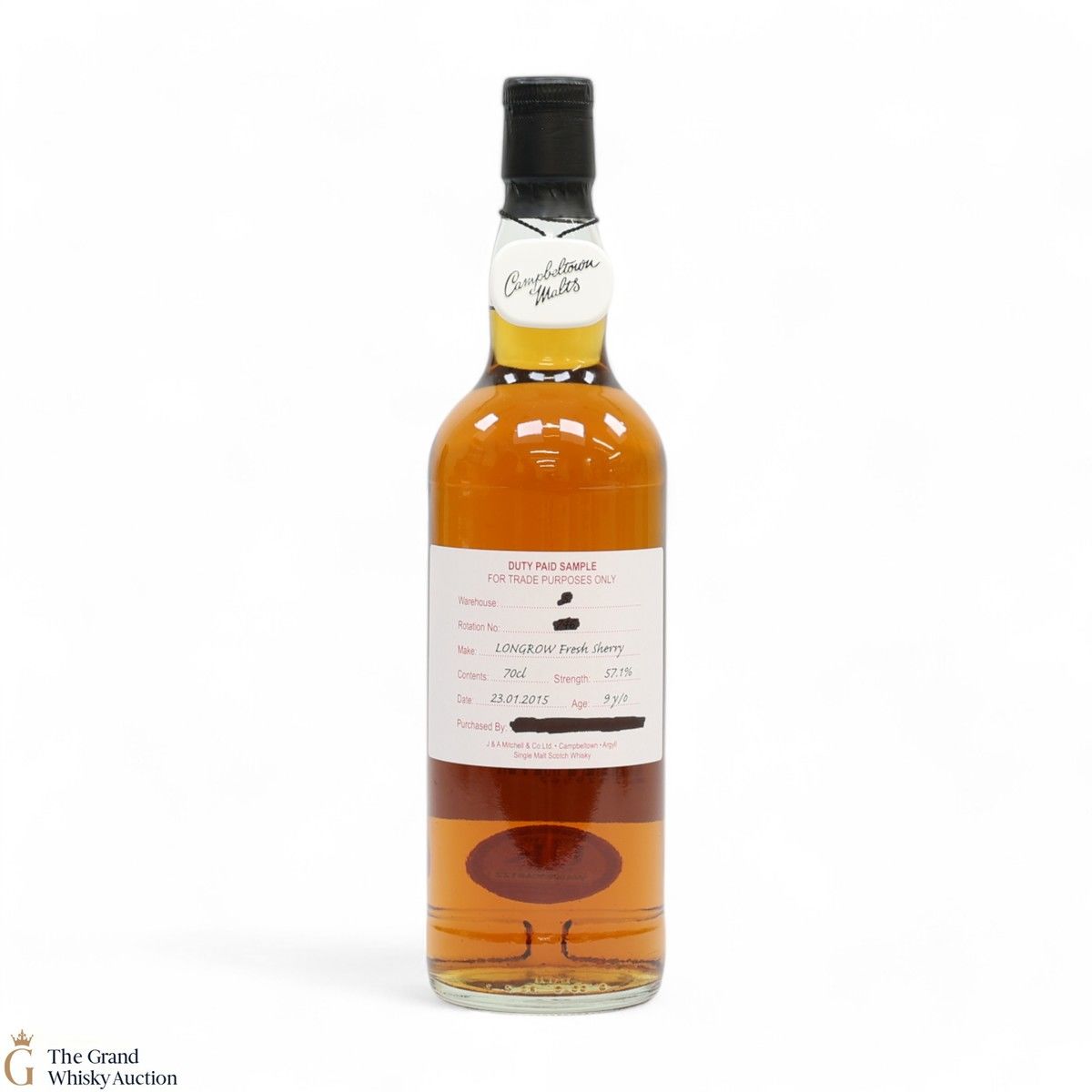 Longrow - 9 Year Old 2015 Fresh Sherry - Duty Paid Sample 57.1%