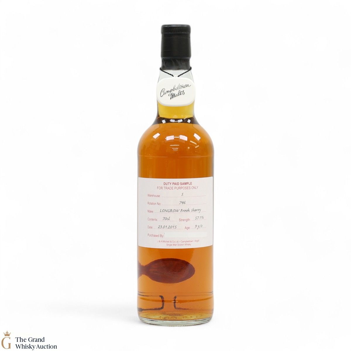 Longrow - 9 Year Old 2015 Fresh Sherry - Duty Paid Sample 57.1%