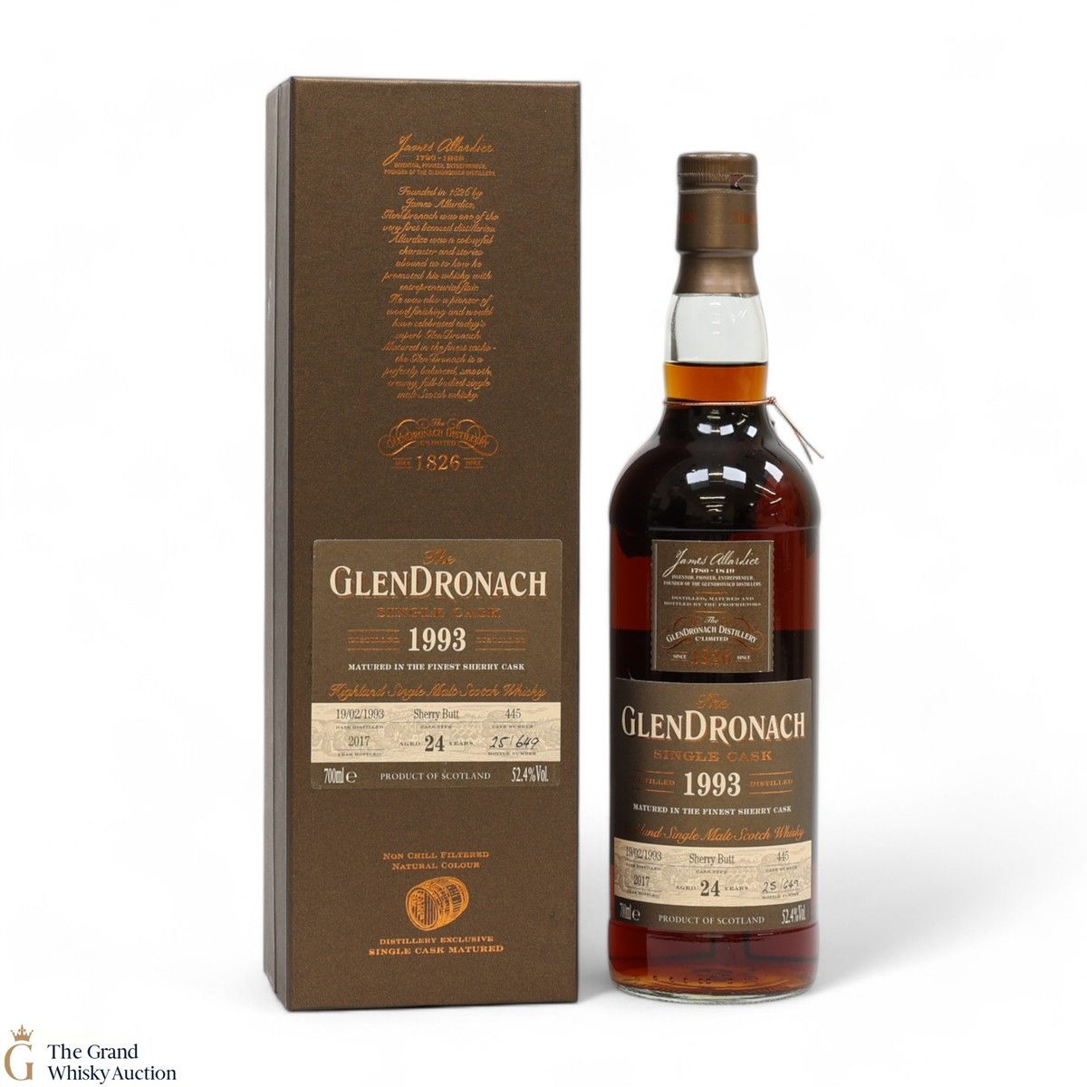 Glendronach - 24 Year Old 1993 - Single Cask #445