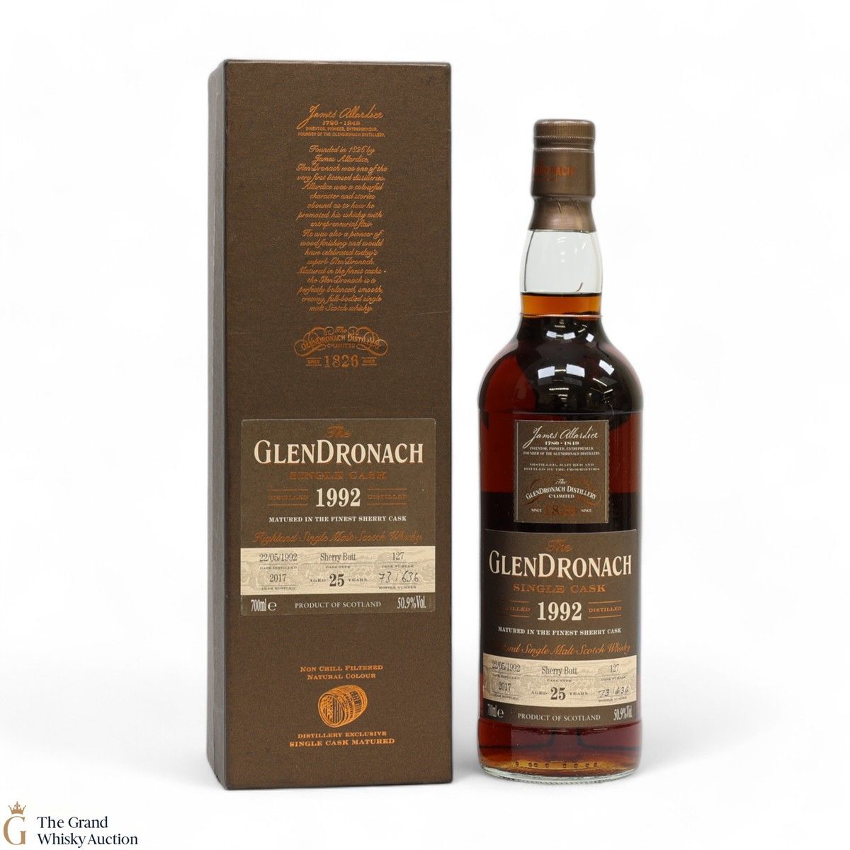 GlenDronach - 25 Year Old 1992 - Single Sherry Butt #127