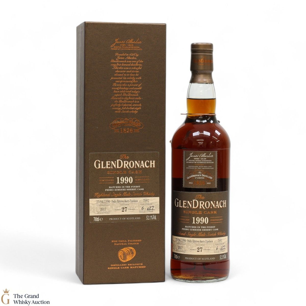 GlenDronach - 27 Year Old 1990 - PX Sherry #7902
