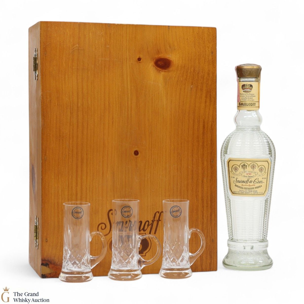 Smirnoff De Czar #63 - Special Reserve Vodka (1x 50cl & 3 Glasses)