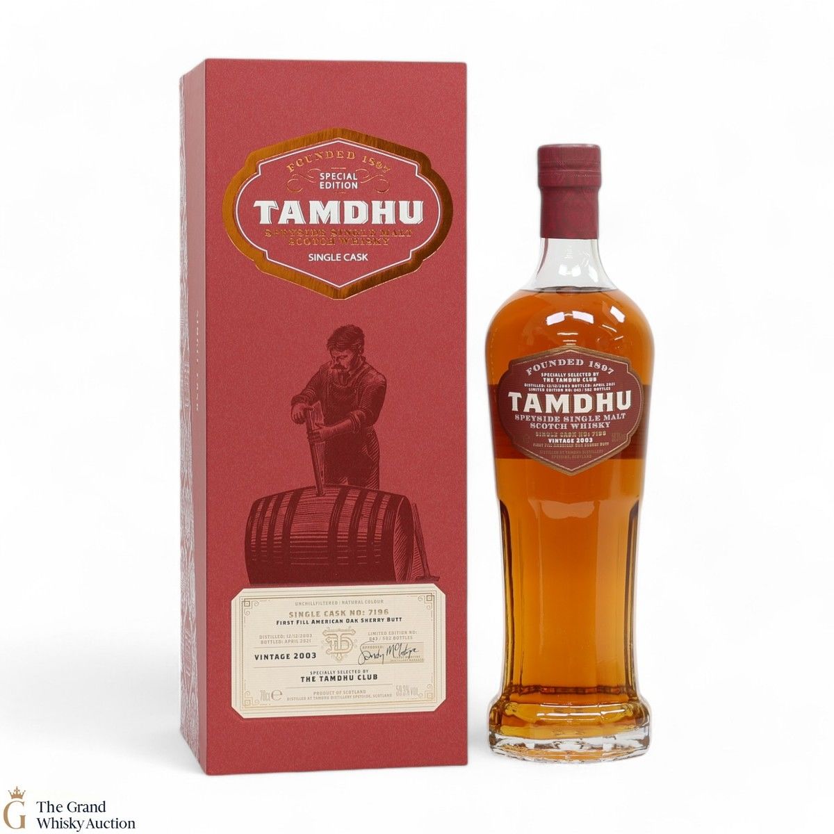 Tamdhu - 2003 Single Cask #7196 - The Tamdhu Club 2021 
