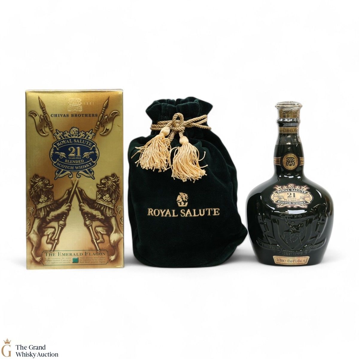 Chivas - Royal Salute - 21 Year Old - Emerald Flagon