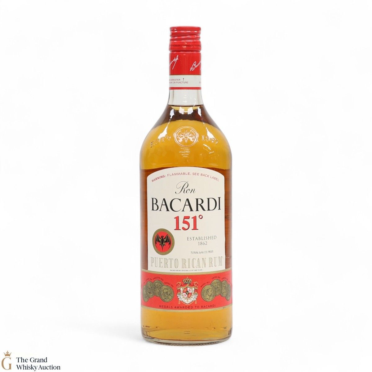 Bacardi - 151 Proof - Puerto Rican Rum 1L (75.5%)