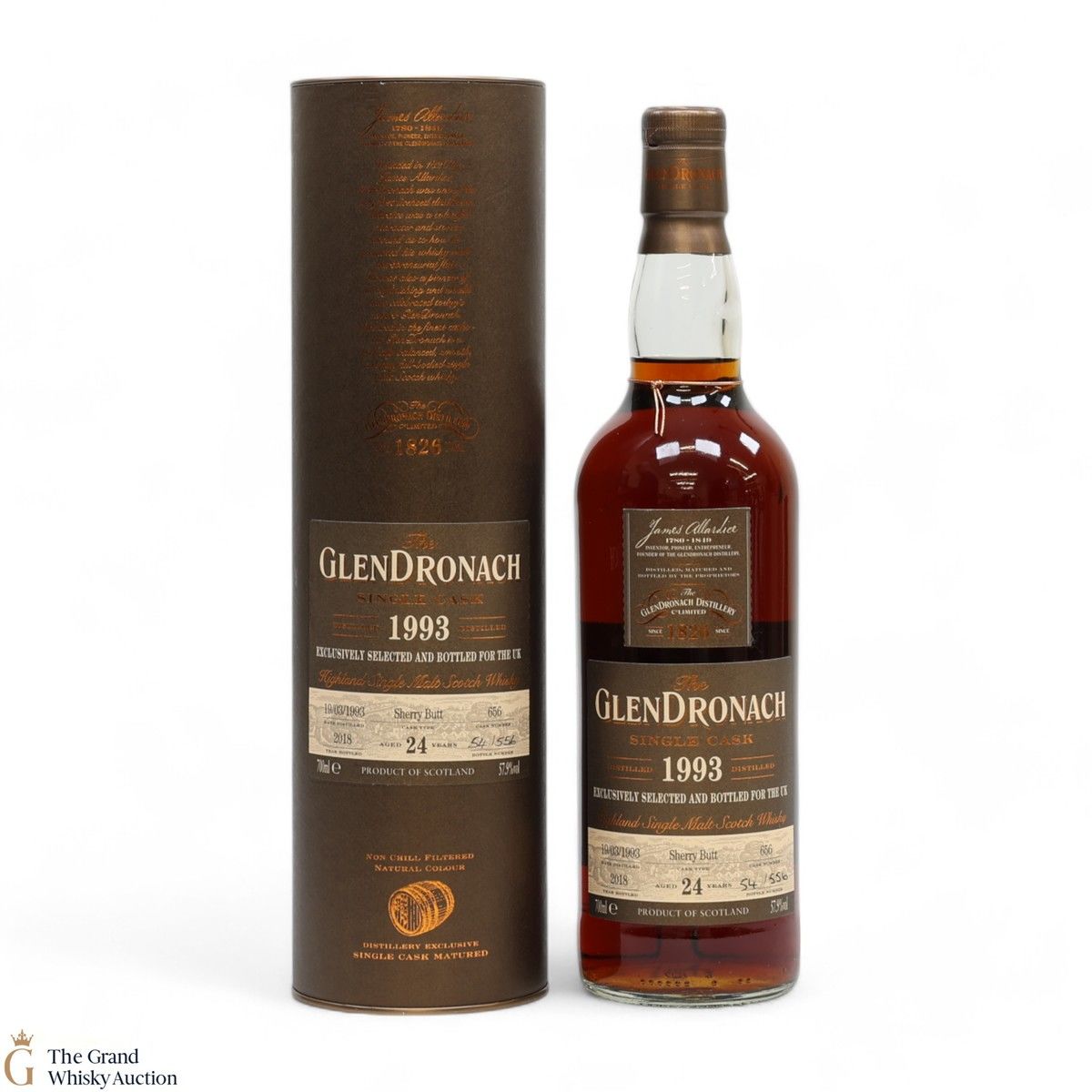 Glendronach - 24 Year Old - 1993 Single Cask #656 - UK Exclusive