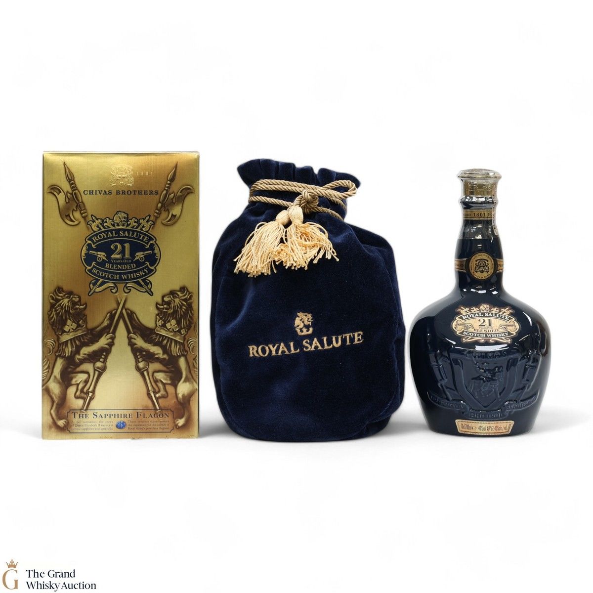 Chivas - Royal Salute - 21 Year Old - Sapphire Flagon