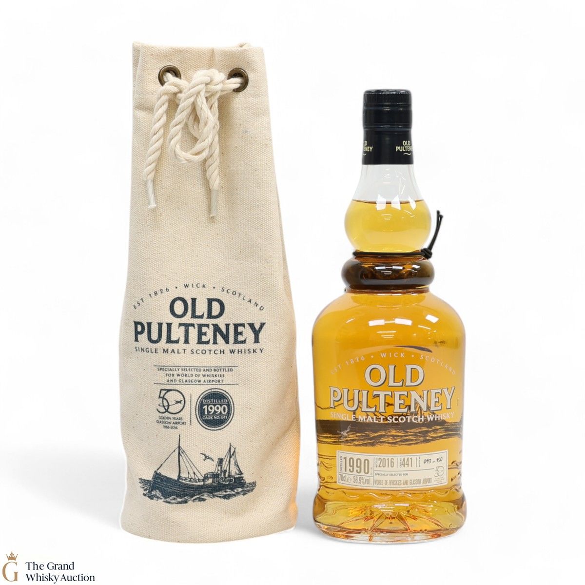Old Pulteney - Single Cask #441 1990  Glasgow Airport