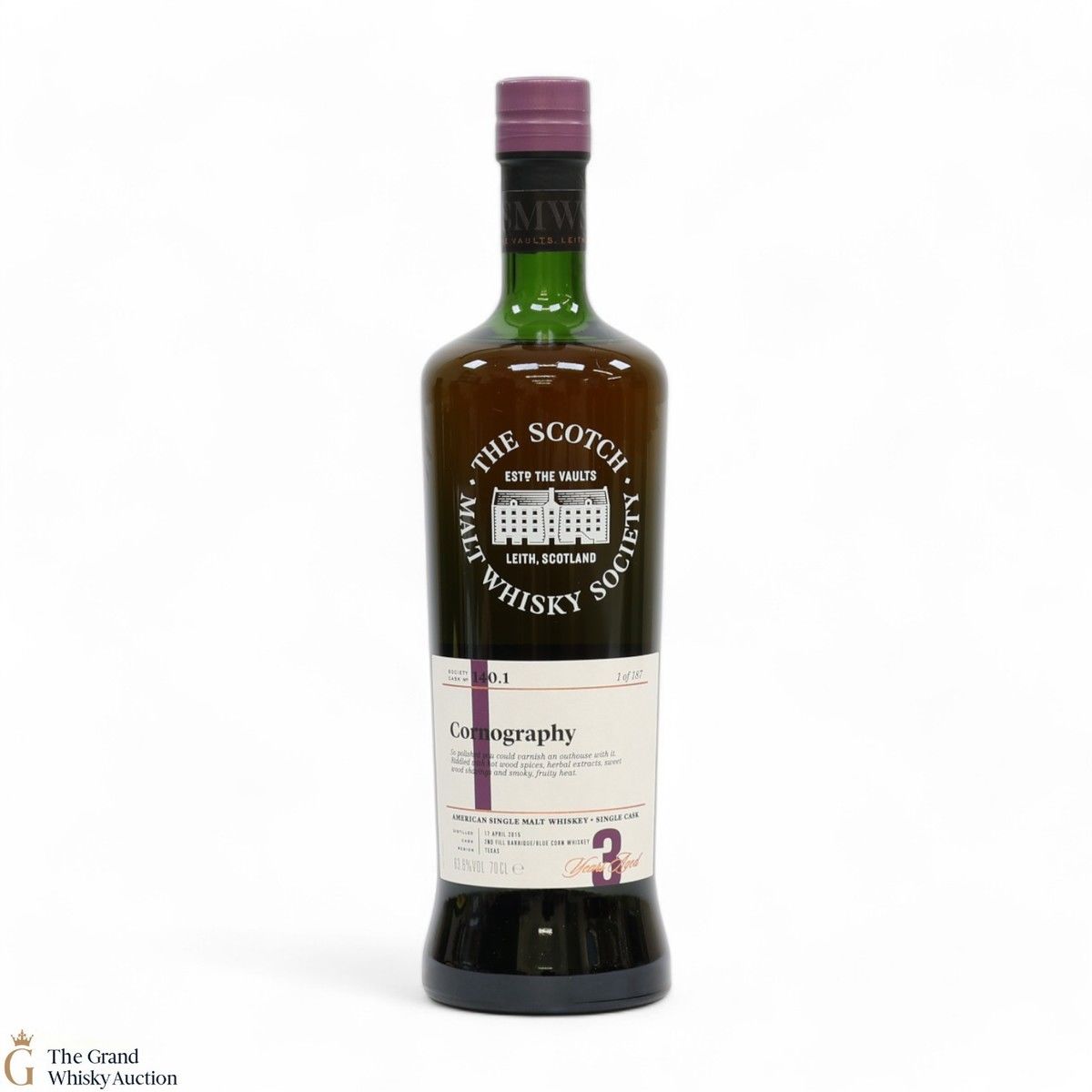 Balcones - 3 Year Old 2015 - SMWS 140.1 - Cornography 