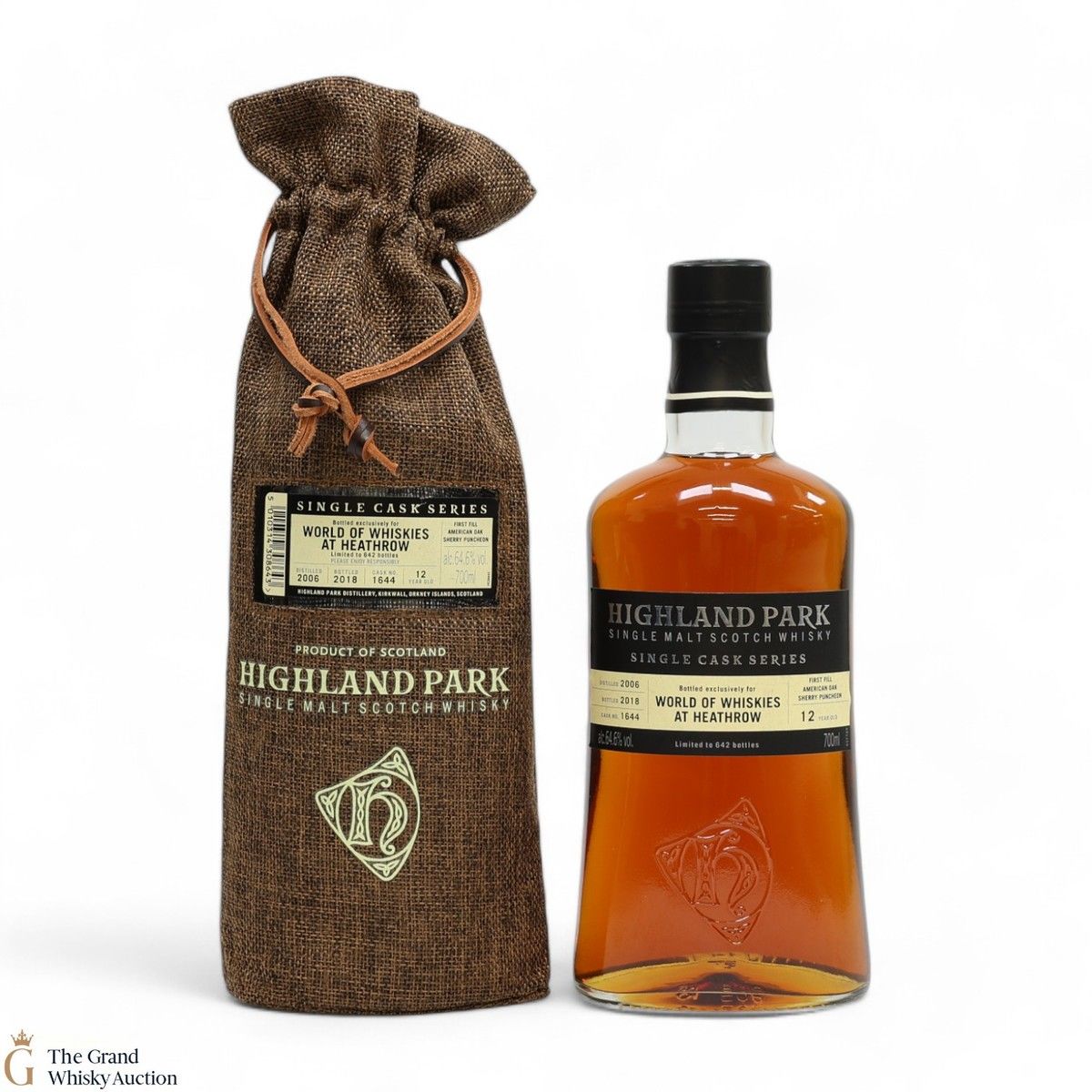 Highland Park - 12 Year Old - Single Cask #1644 - Heathrow and World of Whiskies