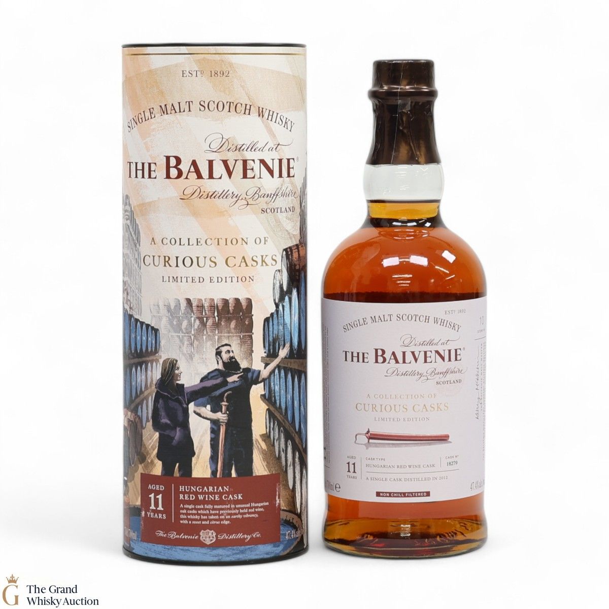 Balvenie  - 11 Year Old 2012 - Hugarian Red Wine Cask #18279 - A Collection of Curious Casks 