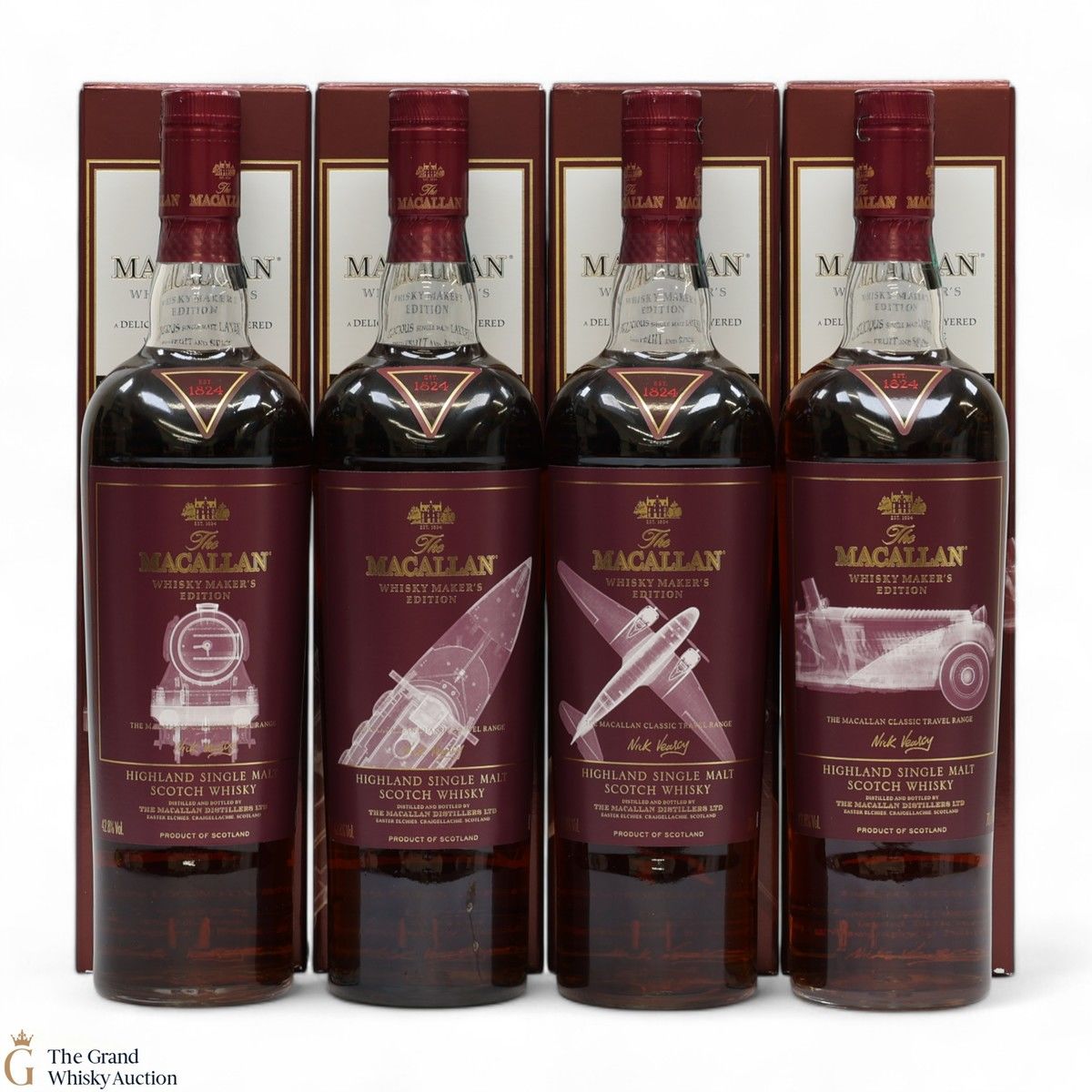 Macallan - Whisky Maker's Edition - Classic Travel Range (4 x 70cl)