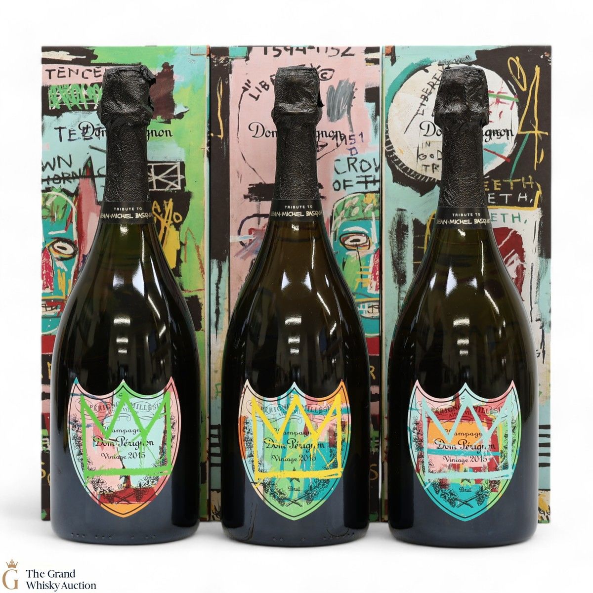 Dom Perignon - Vintage 2015 - Special Edition Jean Michel Basquiat (3  x 75cl)