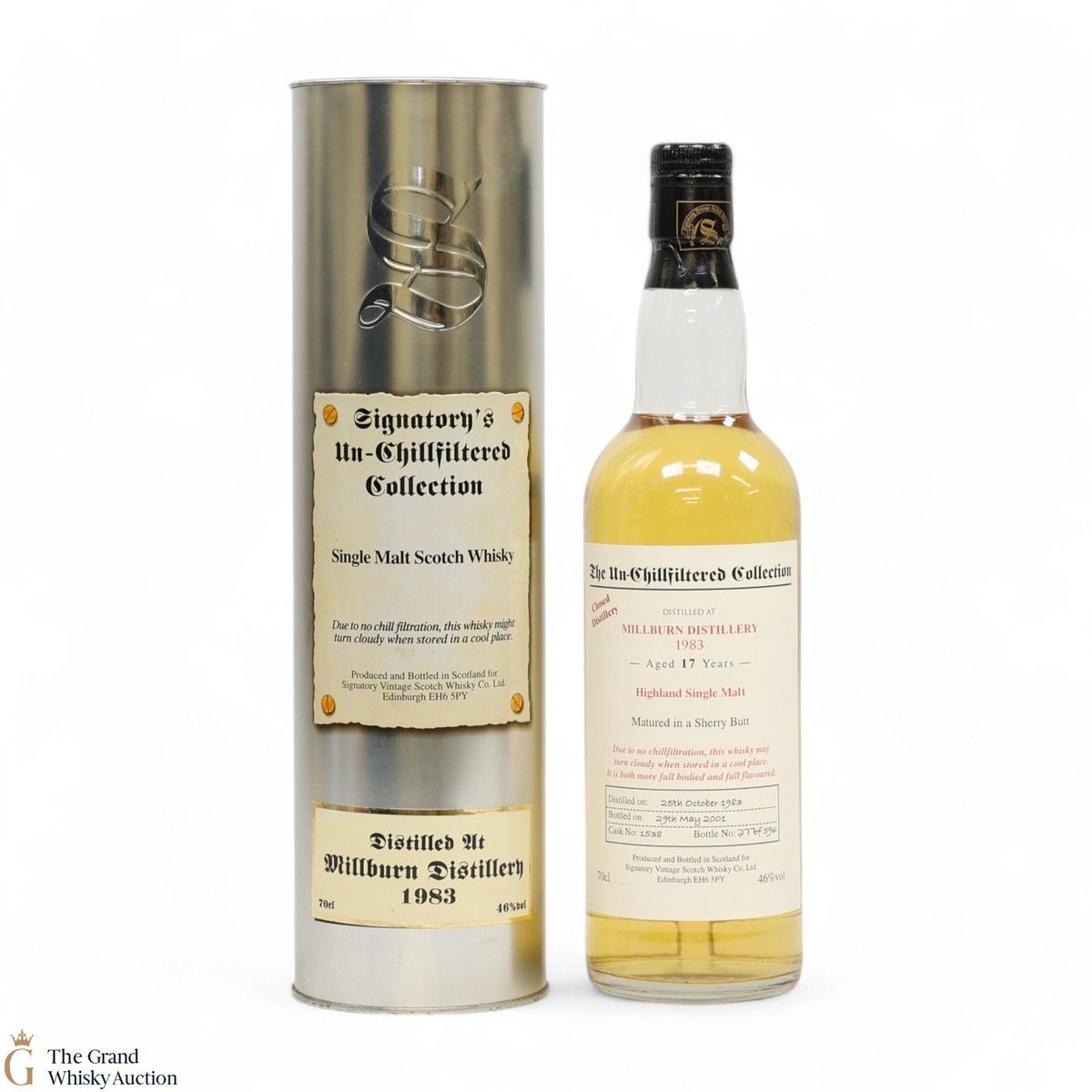 Millburn - 17 Year Old 1983 - Cask #1538 - Sherry Butt Signatory 