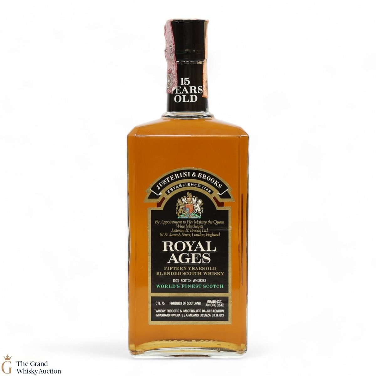 Justerini & Brooks - 15 Year Old - Royal Ages - Blended Whisky (75cl)