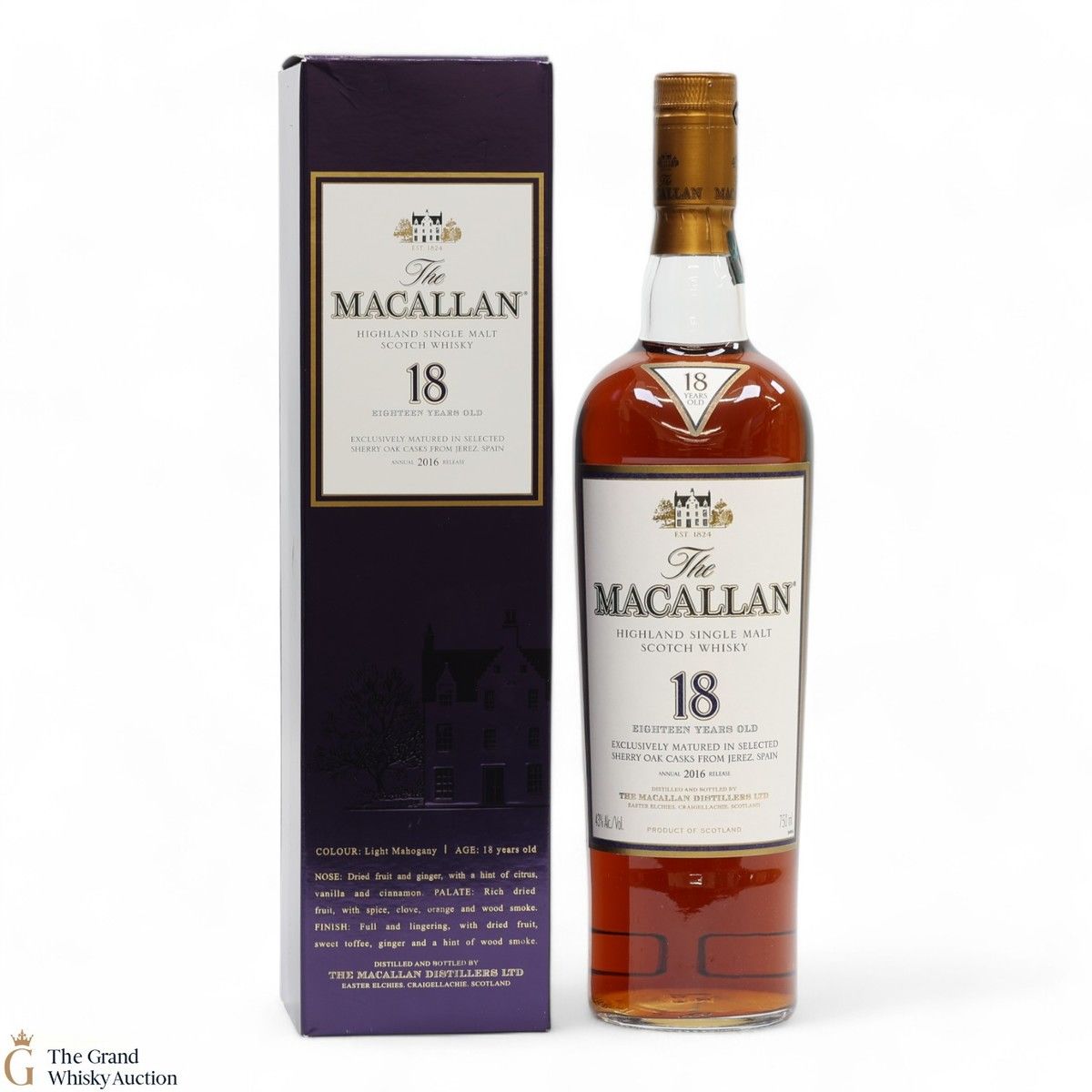 Macallan - 18 Year Old - Sherry Oak (2016) 75cl