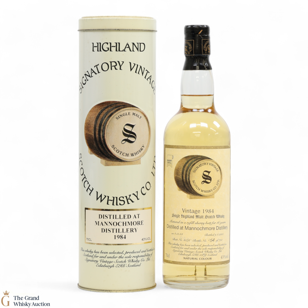 Mannochmore - 1984 Single Cask #4576 - Signatory Vintage 