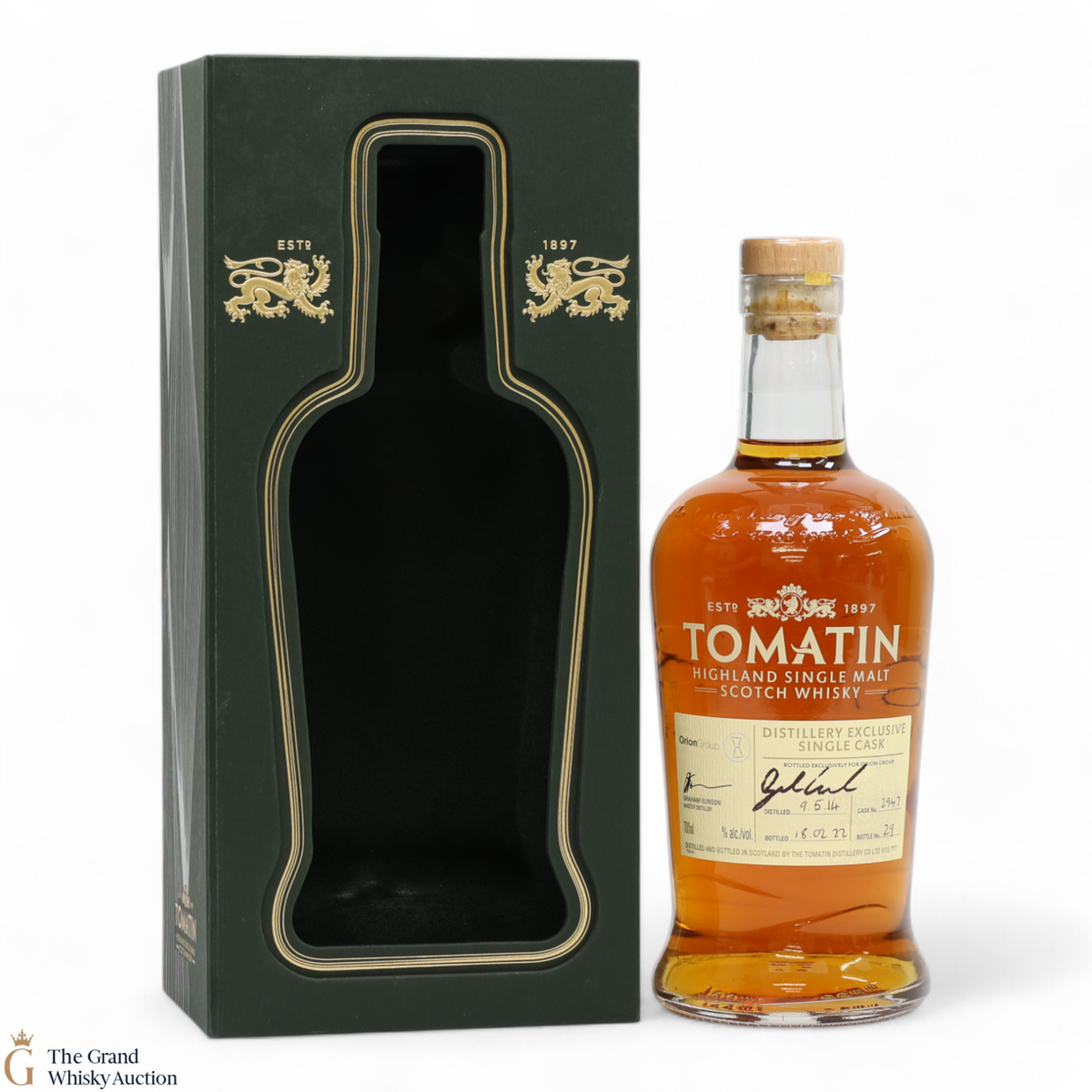 Tomatin - 2014 Distillery Exclusive Single Cask #2947 - Orion Group - Bottled 2022