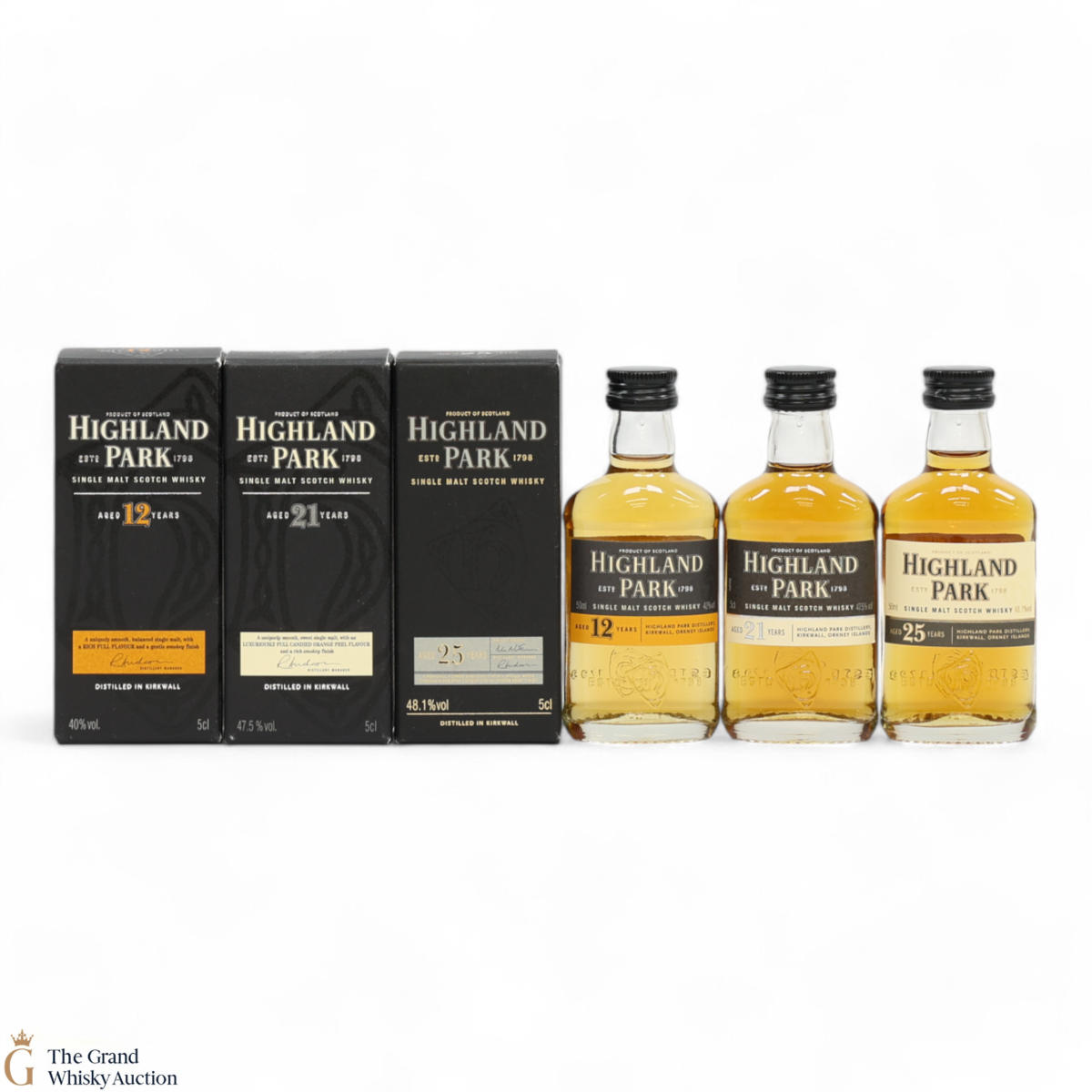 Highland Park 12, 21 & 25 Year Old (3 x 5cl)