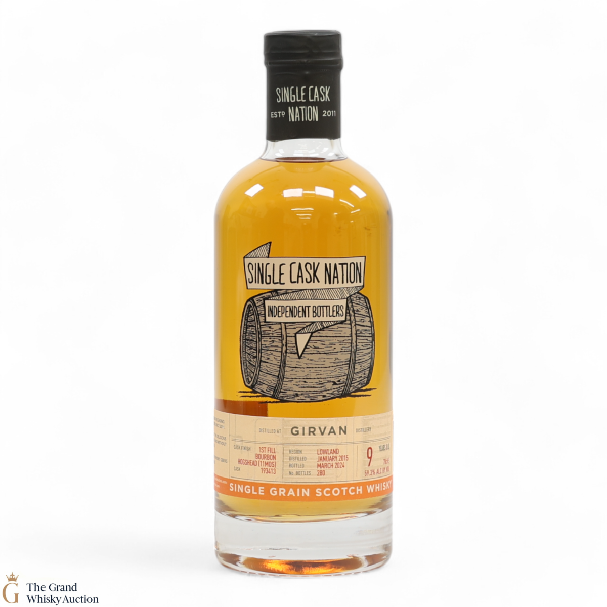 Girvan - 9 Year Old 2015 - Bourbon Cask Finish #193413 - Single Cask Nation