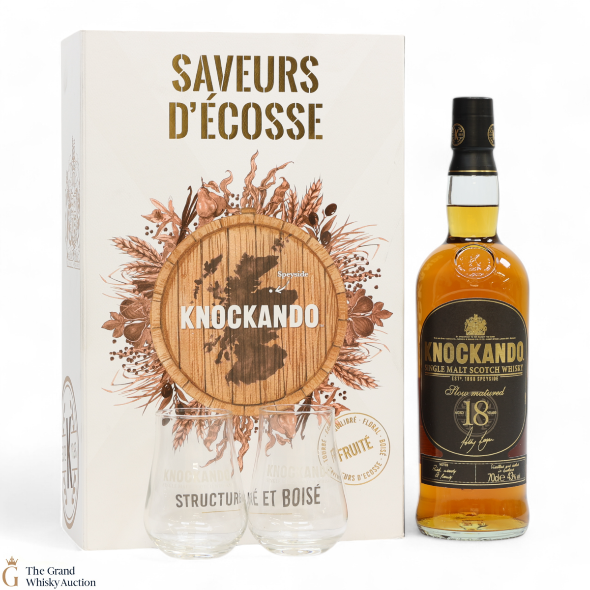 Knockando - 18 Year Old - Saveurs D'Ecosse - Gift Set With 2 Glasses