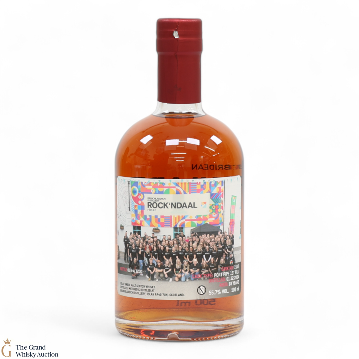 Bruichladdich - 18 Year Old Port Pipe #1547 - Valinch Rock'ndaal Fèis Ìle 2023 (50cl)