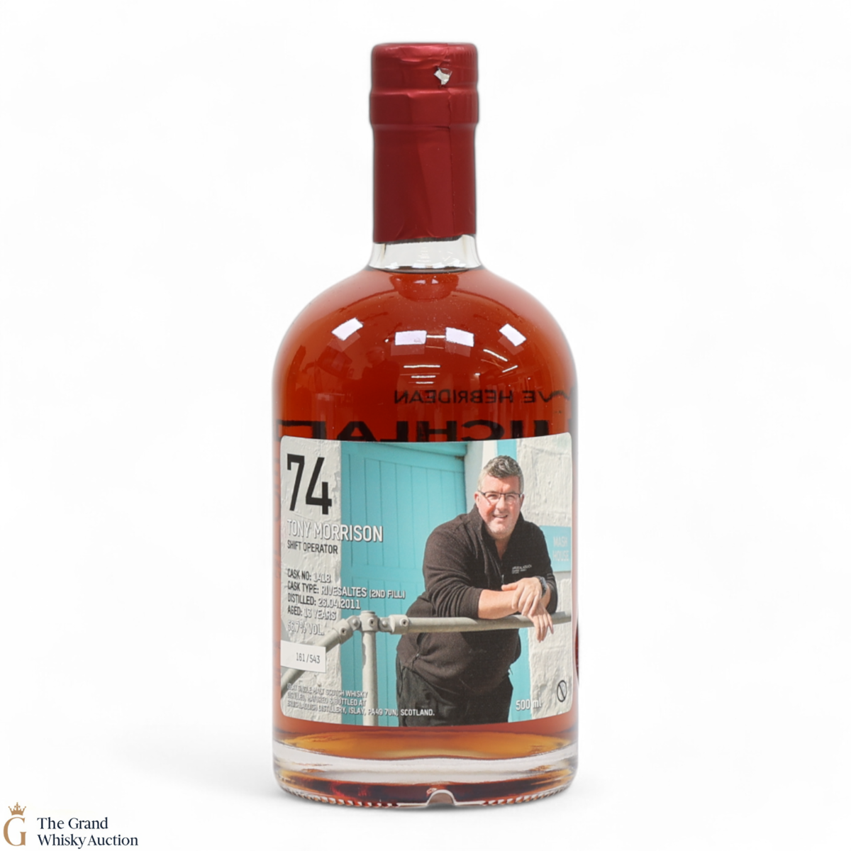 Bruichladdich - 13 Year Old - Valinch 74 - Tony Morrison #1418 (50cl)