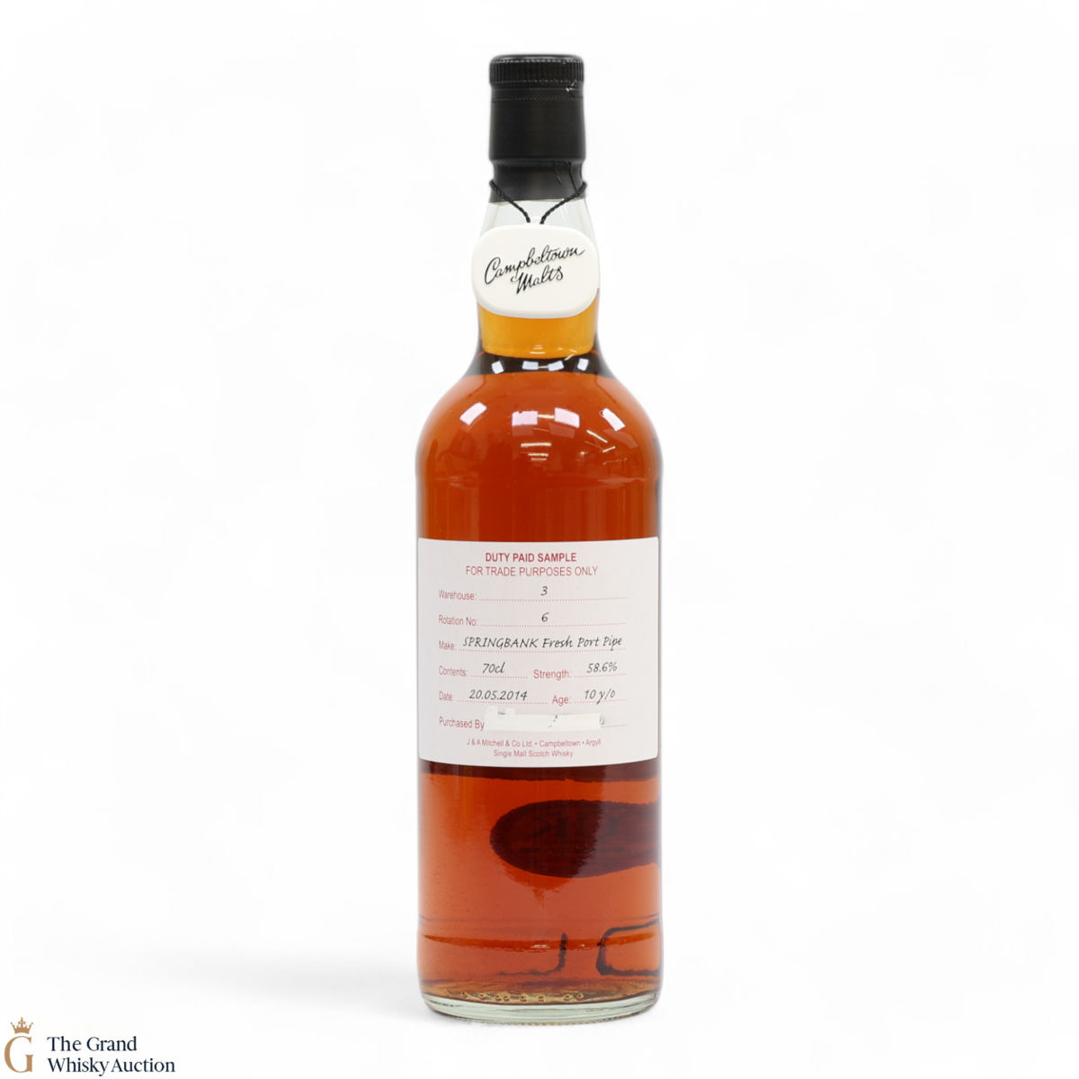 Springbank - 10 Year Old 2014 Fresh Port Pipe - Duty Paid Sample 58.6%