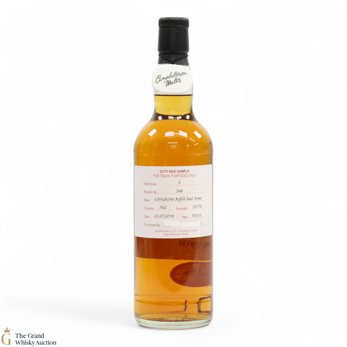 Longrow - 10 Year Old 2014 Refill Red Wine - Duty Paid Sample 59.7%