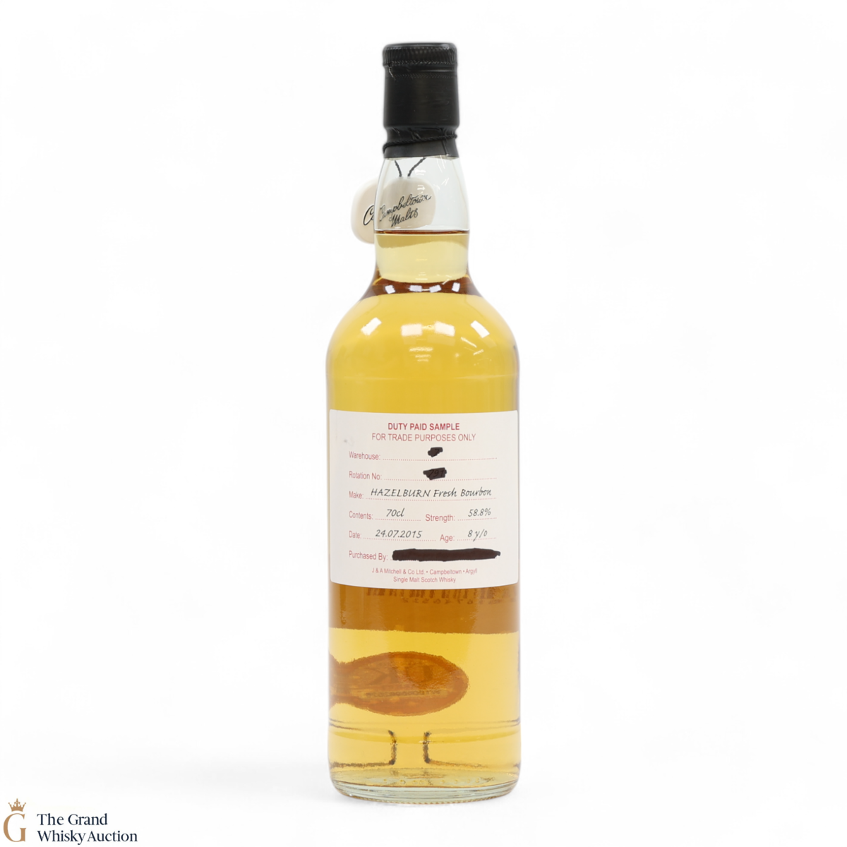 Hazelburn - 8 Year Old 2015 Fresh Bourbon - Duty Paid Sample 58.8%