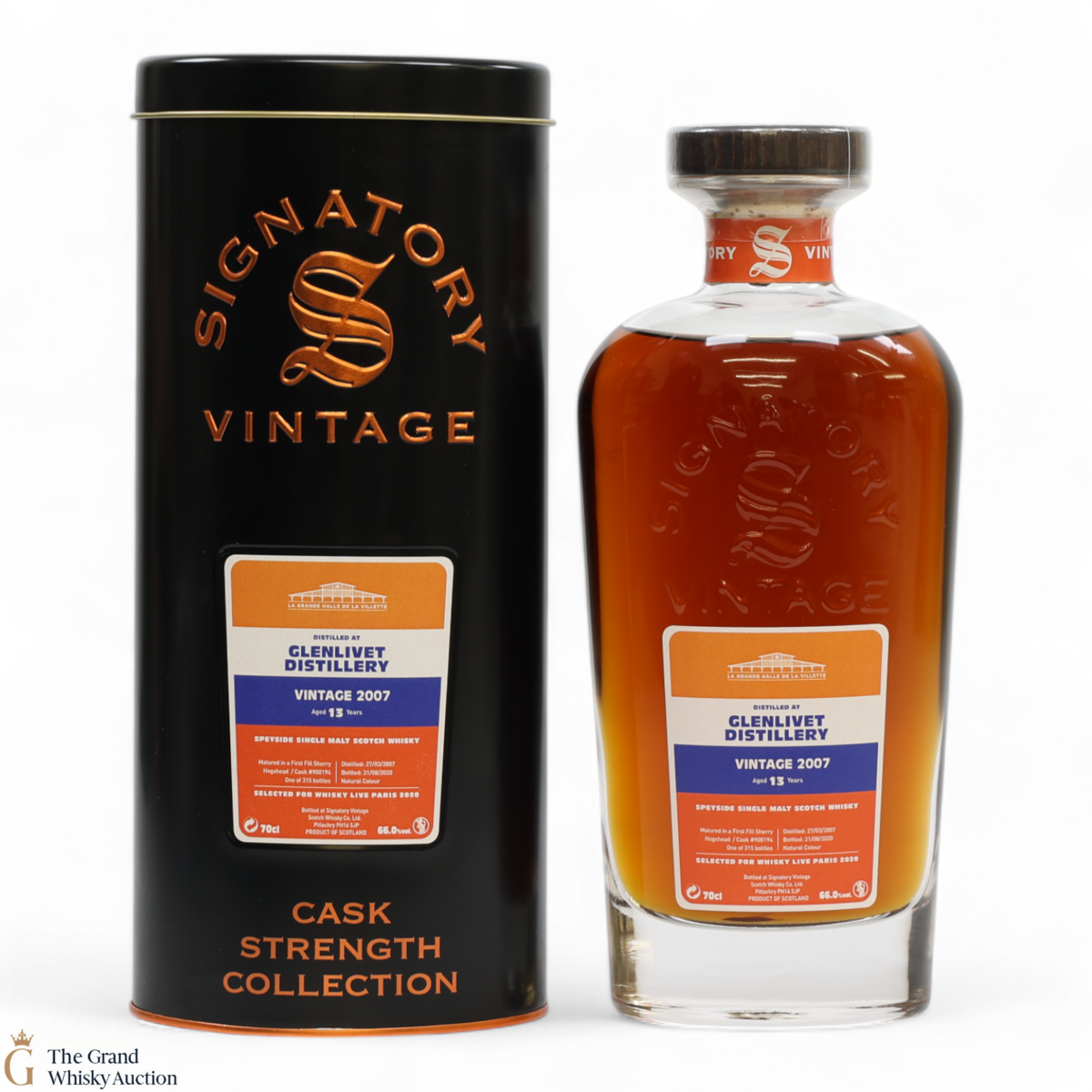 Glenlivet - 13 Year Old 2007 - #900194 - Signatory Vintage