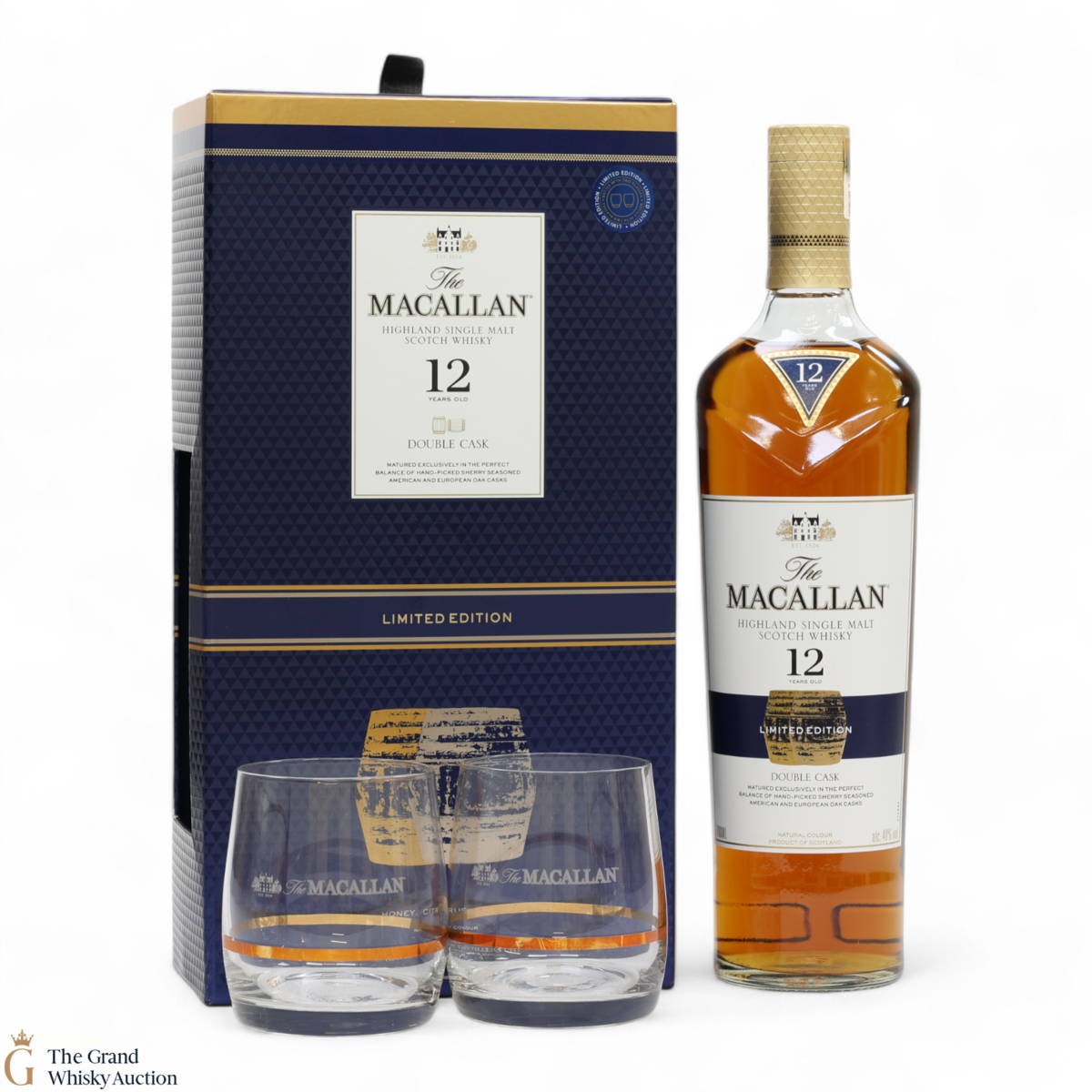 Macallan - 12 Year Old - Double Cask - Limited Edition (With 2 x Glasses)