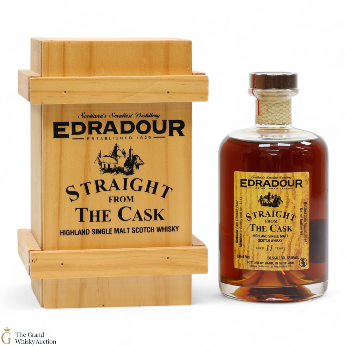 Edradour - 11 Year Old 2002 - Sherry Butt #1211 - Straight From The Cask (50cl)