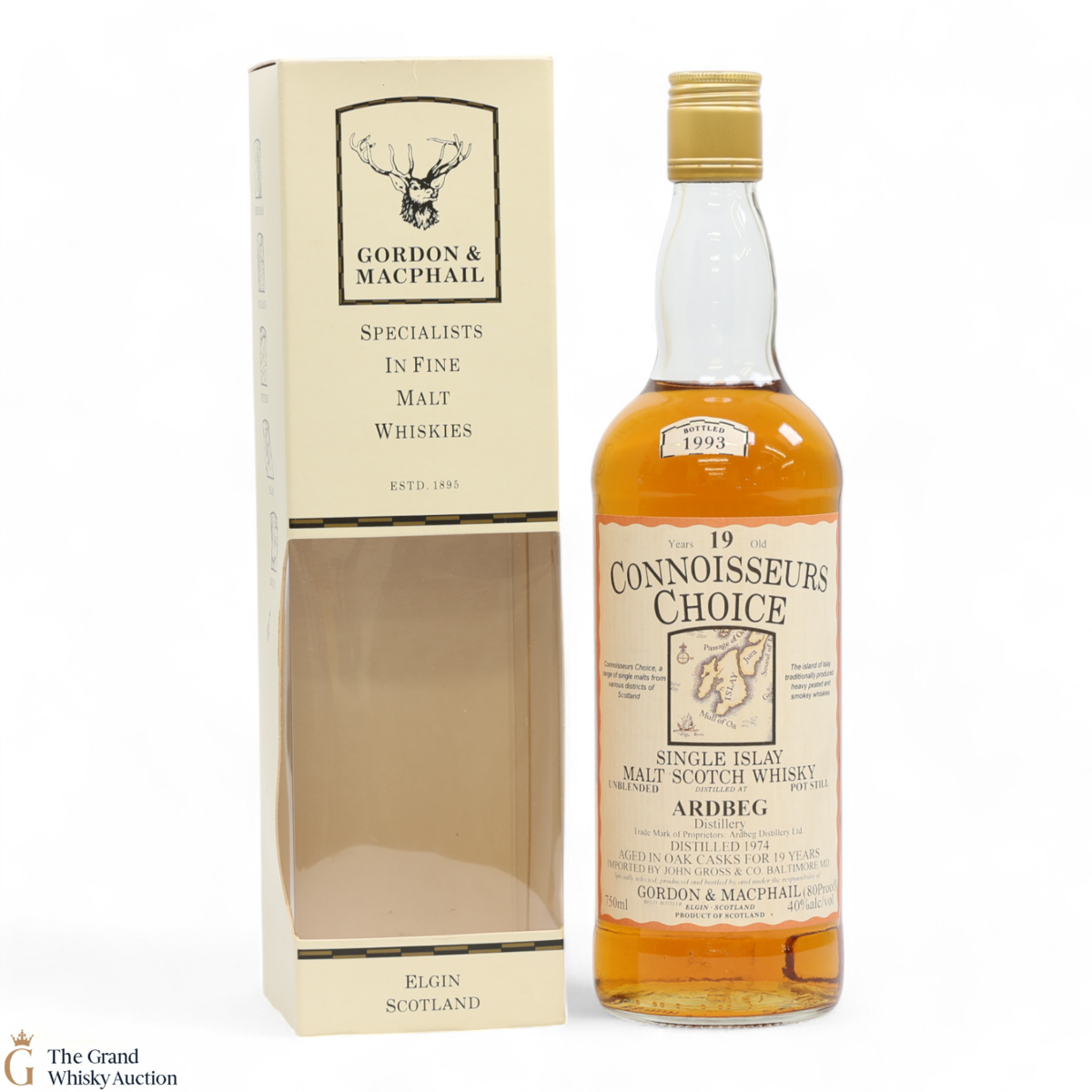Ardbeg - 19 Year Old 1974 - Connoisseurs Choice 1993 Gordon & MacPhail (75cl)