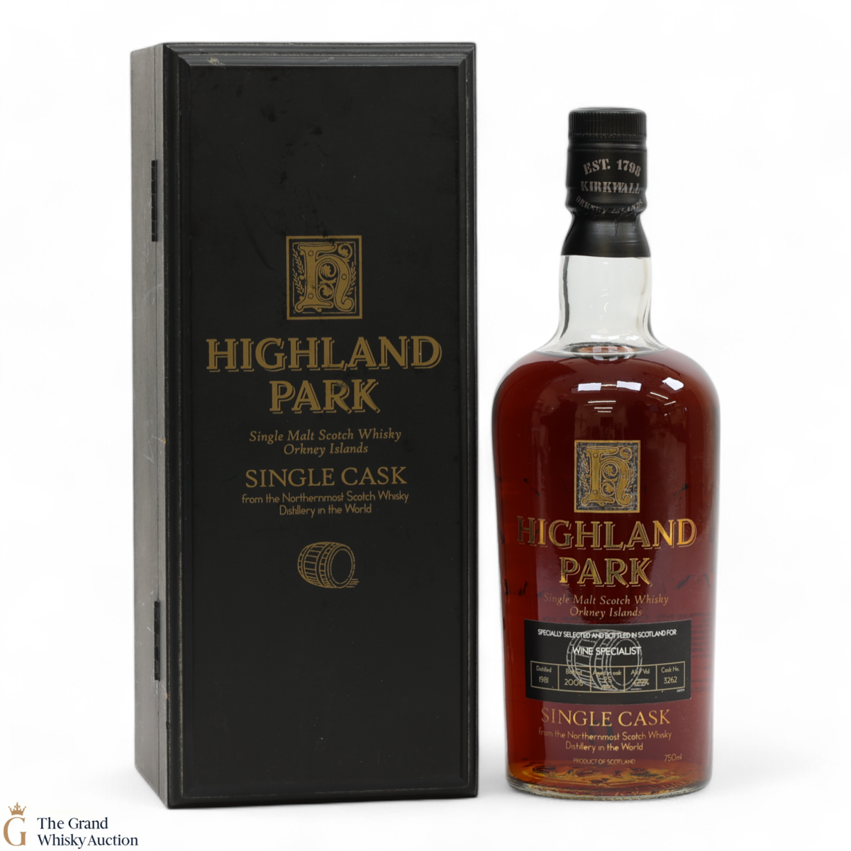 Highland Park - 25 Year Old 1981 - Single Cask #3262 - Wine Specialist 75cl