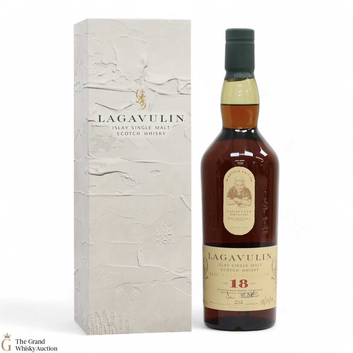Lagavulin - 18 Year Old - Iain's Farewell Dram (SIGNED)