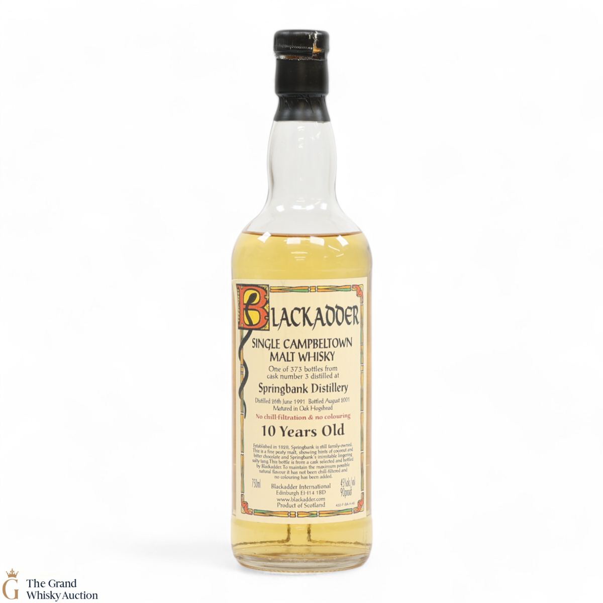 Springbank - 10 Year Old 19691 - Single Cask #3 - Blackadder (75cl)