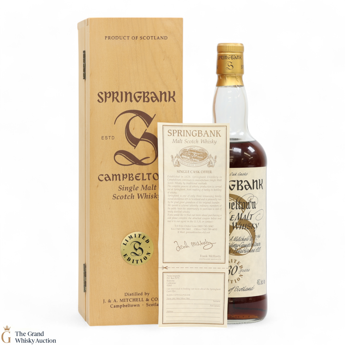 Springbank - 30 Year Old - Millennium Limited Edition (75cl)