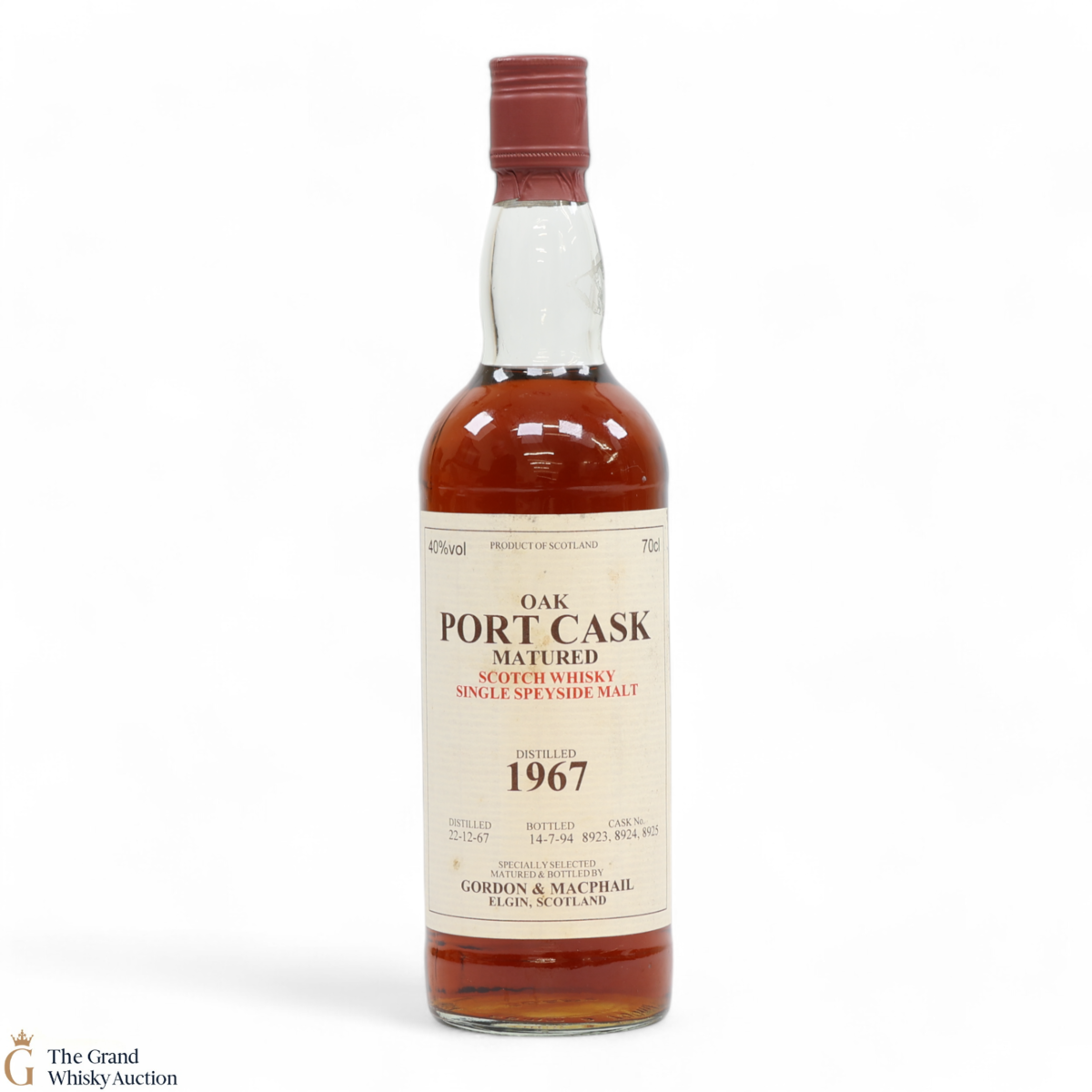 Speyside Single Malt - 1967 Port Cask Matured - Gordon & MacPhail