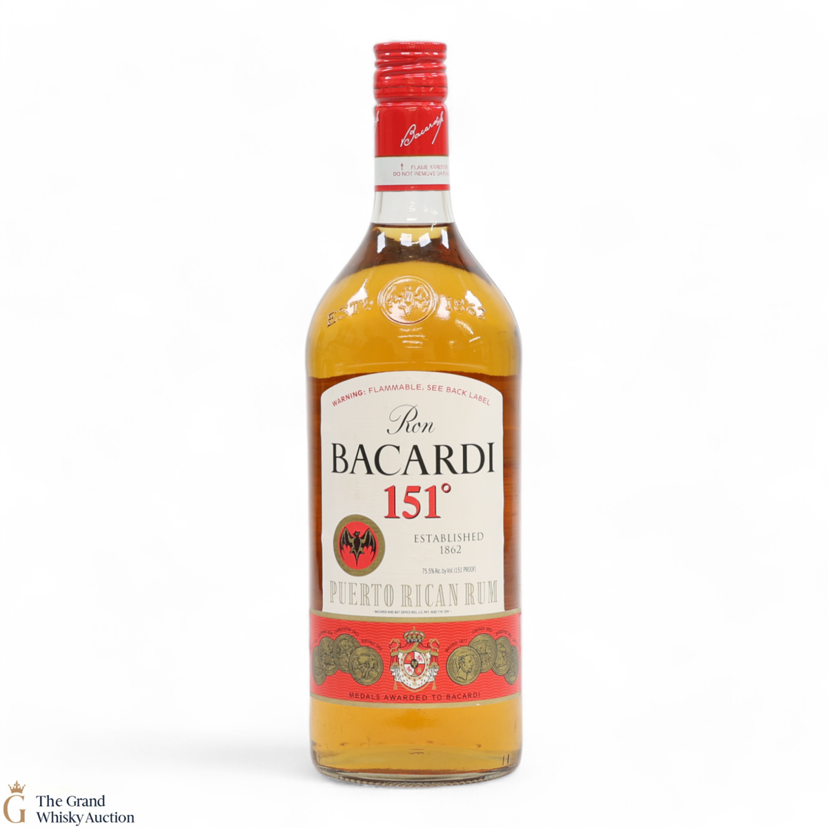 Bacardi - 151 Proof - Puerto Rican Rum 1L (75.5%)