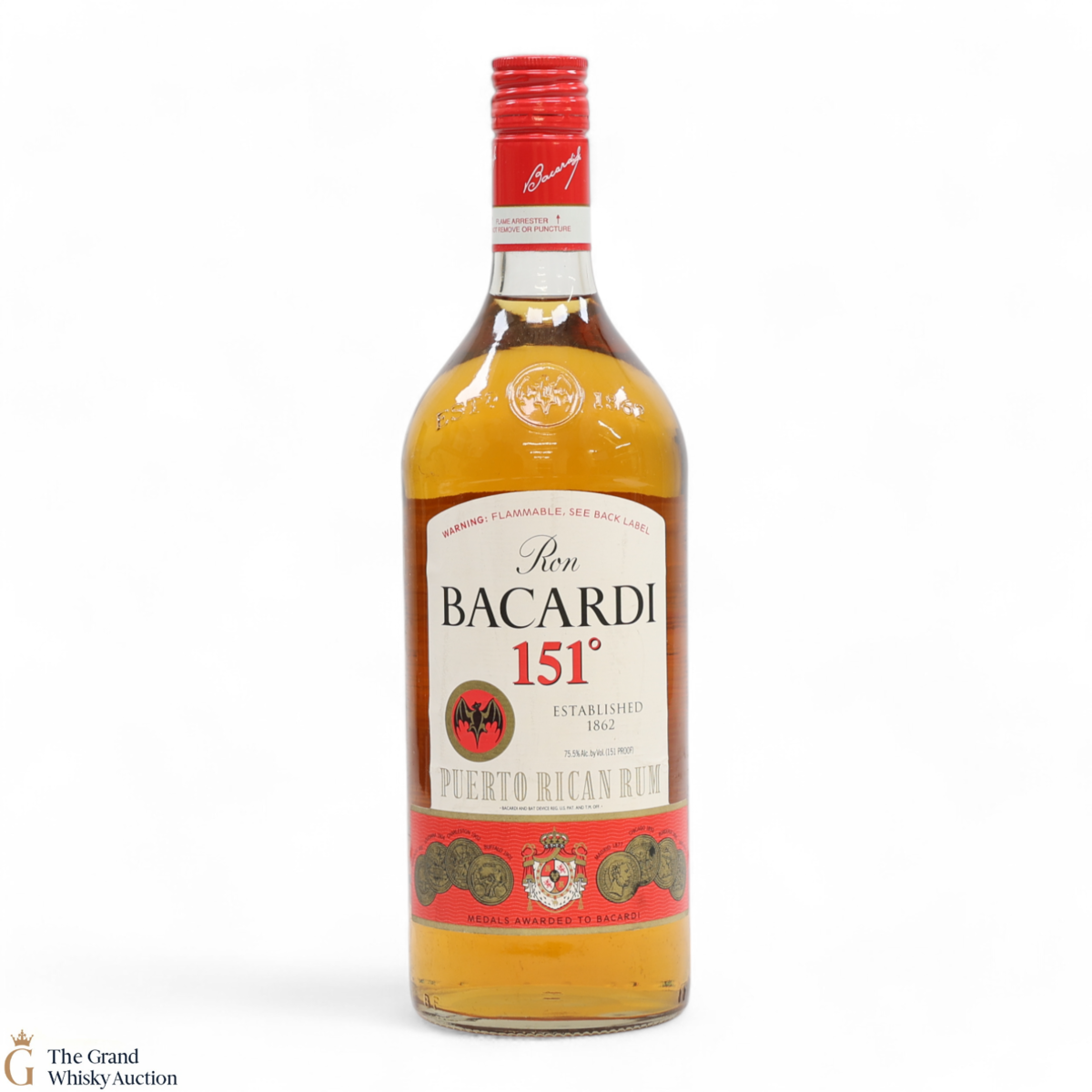 Bacardi - 151 Proof - Puerto Rican Rum 1L (75.5%)