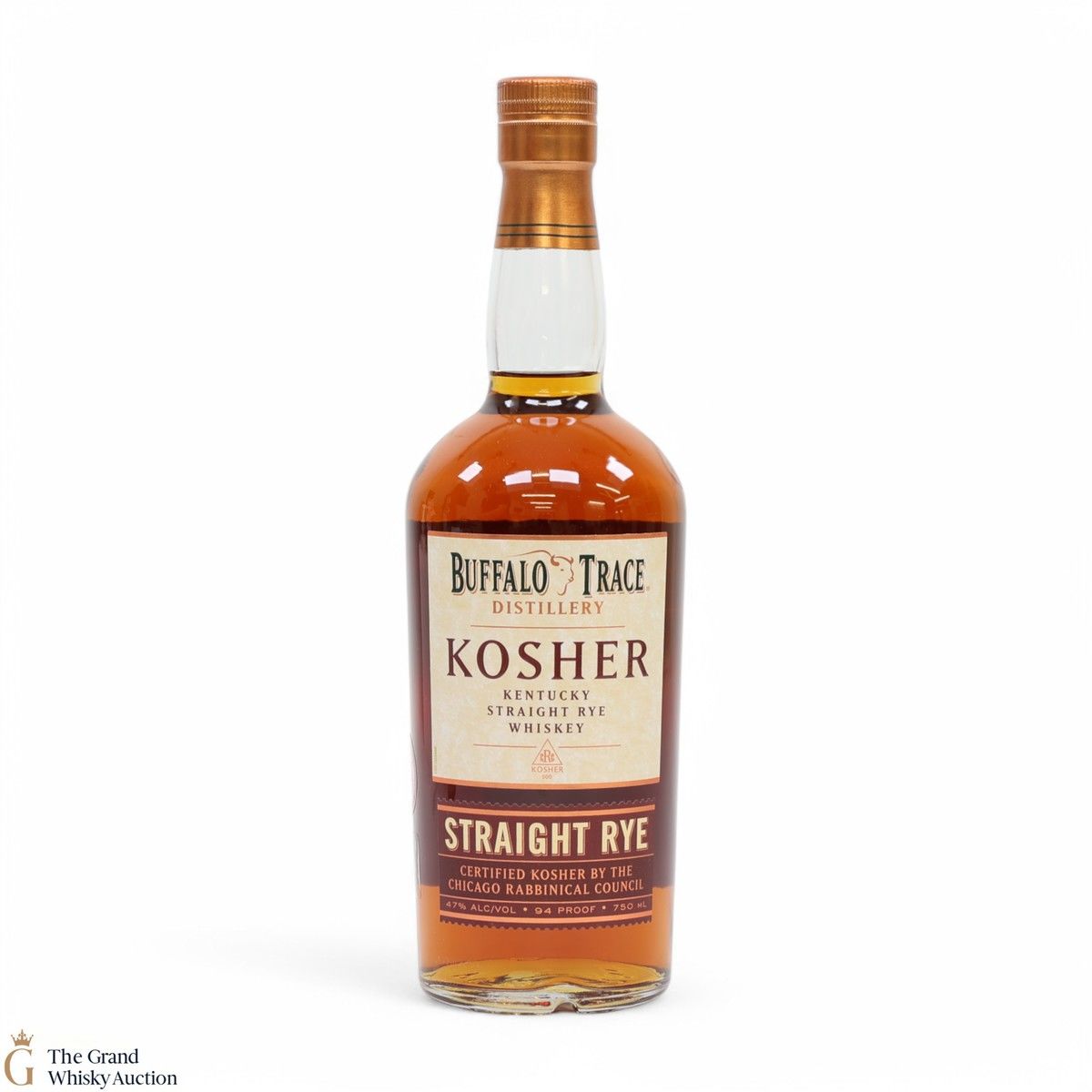 Buffalo Trace - Kosher Straight Rye Recipe 94 Proof 75cl