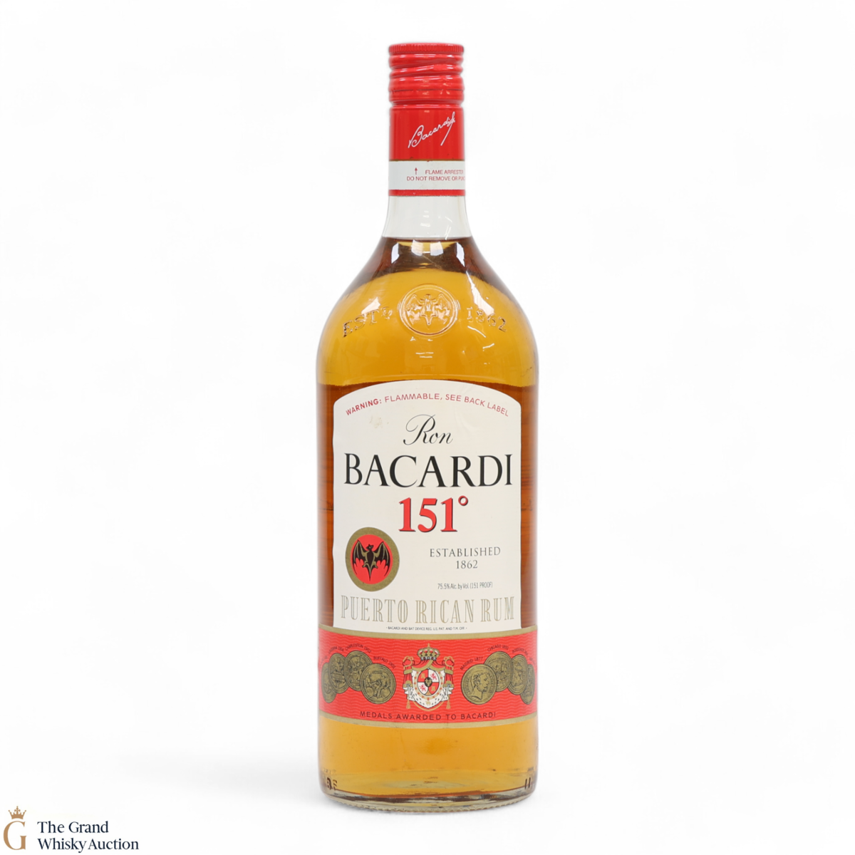 Bacardi - 151 Proof - Puerto Rican Rum 1L (75.5%)