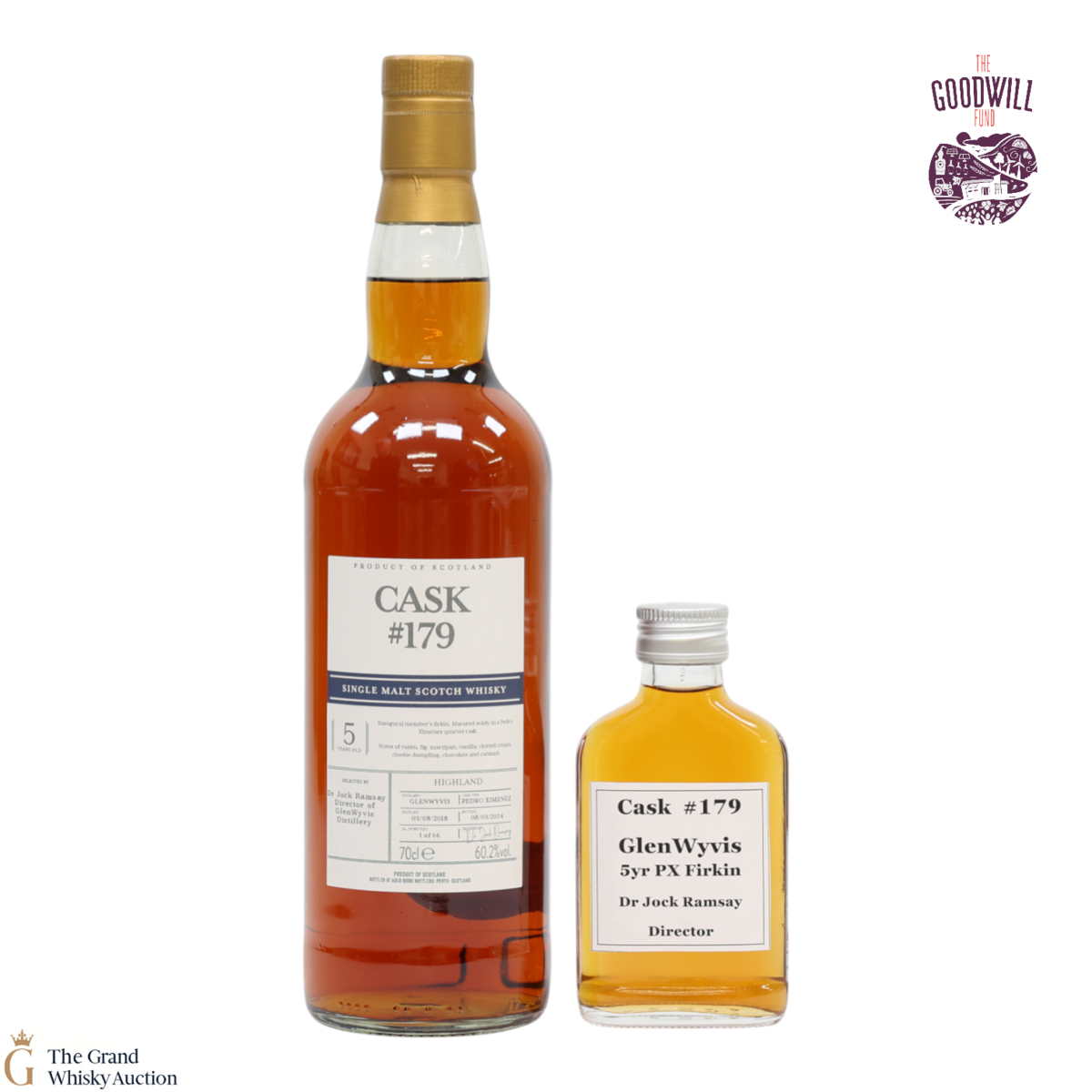 GlenWyvis - 5 Year Old - Private Cask #179 (1x 70cl & 1x Mini)
