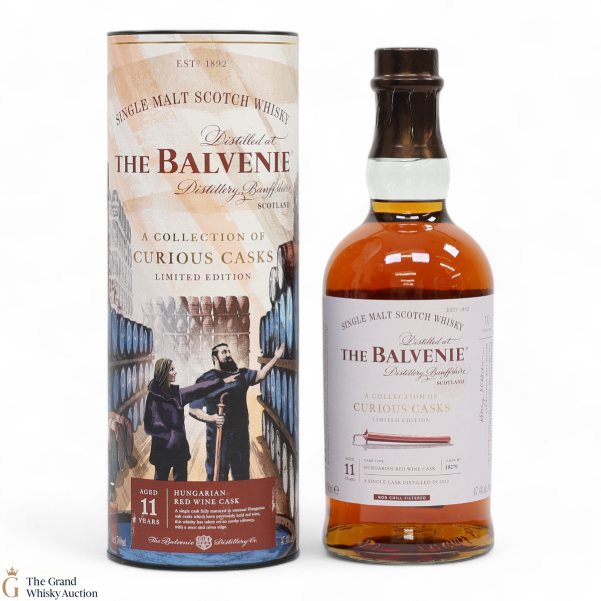 Balvenie  - 11 Year Old 2012 - Hugarian Red Wine Cask #18279 - A Collection of Curious Casks 