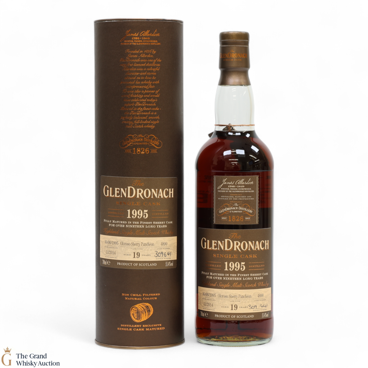Glendronach -  19 Year Old 1995 - Single Oloroso Sherry Puncheon Cask #4890
