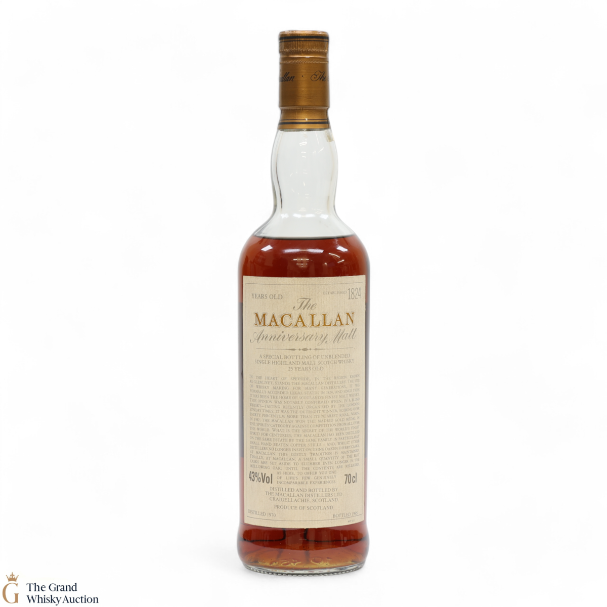 Macallan - 25 Year Old Anniversary Malt (1970) Bottled 1995