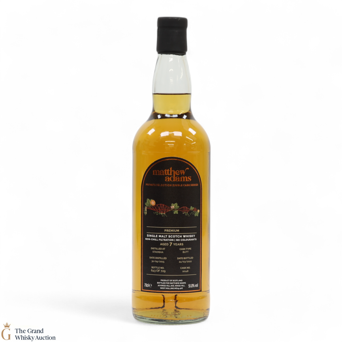 Staoisha - 7 Year Old 2015 - Matthew Adams Single Cask #10148